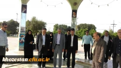 بازدید آقای دکتر کچوییان ، نظارت ، ارزیابی و تضمین وکیفیت  از ستاد امداد رسانی به سیل زدگان واحد های تابعه مدیریت امور پردیس های استان خوزستان