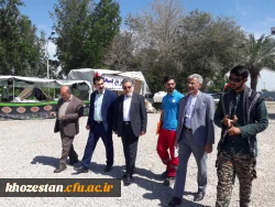 بازدید آقای دکتر کچوییان (معاون نظارت ، ارزیابی و تضمین کیفیت  دانشگاه فرهنگیان ) از سیل زدگان استان خوزستان