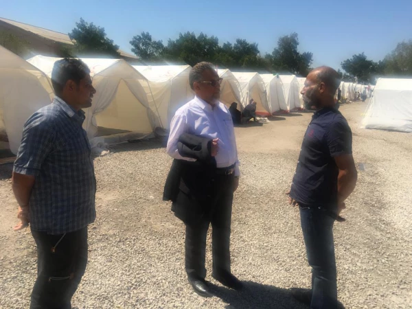 بازدید آقای دکتر کچوییان (معاون نظارت ، ارزیابی و تضمین کیفیت  دانشگاه فرهنگیان ) از سیل زدگان استان خوزستان
