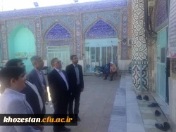 بازدید آقای دکتر کچوییان (معاون نظارت ، ارزیابی و تضمین کیفیت  دانشگاه فرهنگیان ) از سیل زدگان استان خوزستان