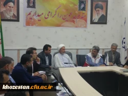 برگزاری جلسه دانشگاه فرهنگیان استان خوزستان با مدیر کل هلال احمر و ستاد مرکزی کمکهای مردمی استان با حضور نماینده مردمم اهواز در مجلس شورای اسلامی