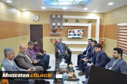 دیدار سرپرست مدیریت امور پردیس های استان خوزستان با سرپرست بانک رسالت استان ، برای انعقاد تفاهم نامه