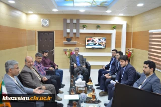 دیدار سرپرست مدیریت امور پردیس های استان خوزستان با سرپرست بانک رسالت استان ، برای انعقاد تفاهم نامه