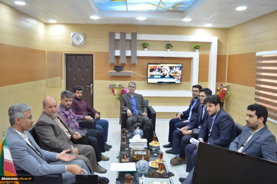 دیدار سرپرست مدیریت امور پردیس های استان خوزستان با سرپرست بانک رسالت استان ، برای انعقاد تفاهم نامه