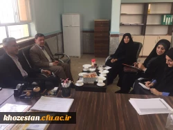 بازدید دکتر جرفی سرپرست مدیریت امور پردیس ها استان وهیأت همراه از واحد تابعه منطقه آزاد اروند