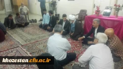 دیدار دکتر جرفی سرپرست مدیریت امور پردیس های استان خوزستان و هیأت همراه با خانواده شهید مدافع حرم (سید داود نریمیسا ) در سالروز تولد شهید