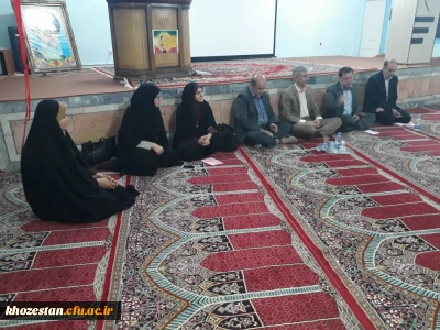 نشست دکتر جرفی ، سرپرست مدیریت امور پردیس های استان خوزستان با دانشجو معلمان در ماه مبارک رمضان