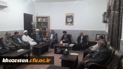 دیدار دکتر جرفی وهیأت همراه با آیت الله قاضی امام جمعه دزفول