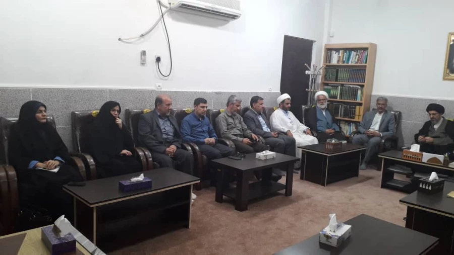 دیدار دکتر جرفی وهیأت همراه با آیت الله قاضی امام جمعه دزفول