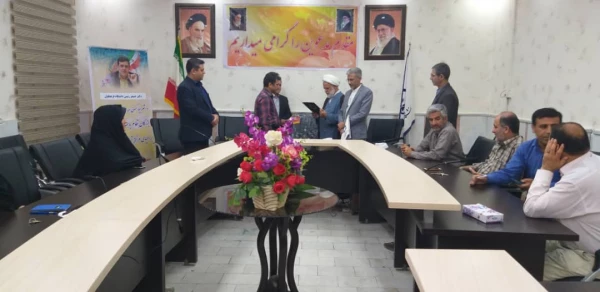 مراسم تکریم ، تودیع و معارفه آقایان راخدایی و کلانتر رشیدی کارشناس مسئولان طرح برنامه و بودجه و امور مالی قبلی و جدید دانشگاه فرهنگیان استان خوزستان