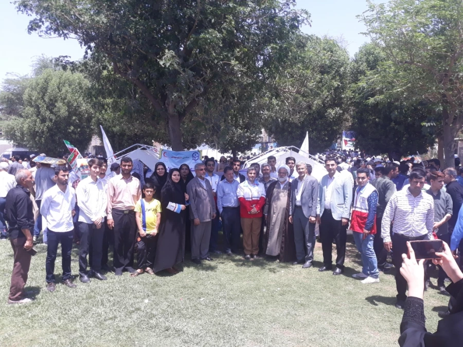 حضور پرسنل دانشگاه فرهنگیان استان خوزستان در مراسم راهپیمایی روز جهانی قدس