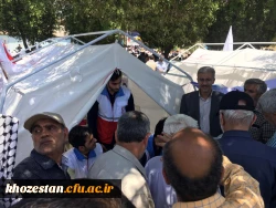 حضور پرسنل دانشگاه فرهنگیان استان خوزستان در مراسم راهپیمایی روز جهانی قدس