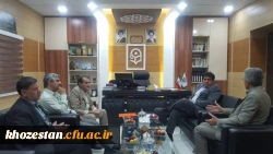 دیدار دکتر جرفی سرپرست مدیریت امور پردیس های استان خوزستان با دکتر عبیات معاونت محترم استانداری