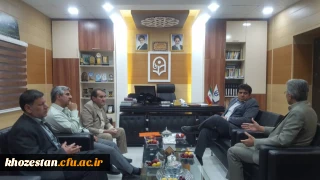 دیدار دکتر جرفی سرپرست مدیریت امور پردیس های استان خوزستان با دکتر عبیات معاونت محترم استانداری