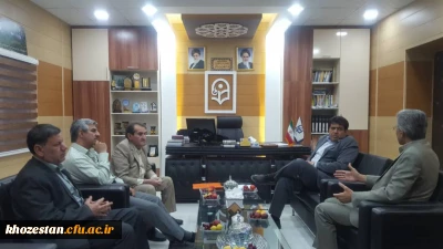 دیدار دکتر جرفی سرپرست مدیریت امور پردیس های استان خوزستان با دکتر عبیات معاونت محترم استانداری