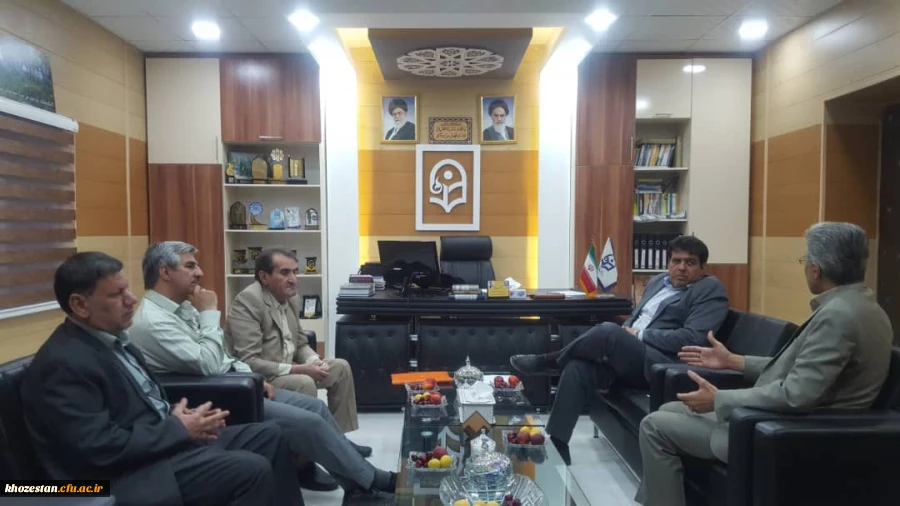 دیدار دکتر جرفی سرپرست مدیریت امور پردیس های استان خوزستان با دکتر عبیات معاونت محترم استانداری
