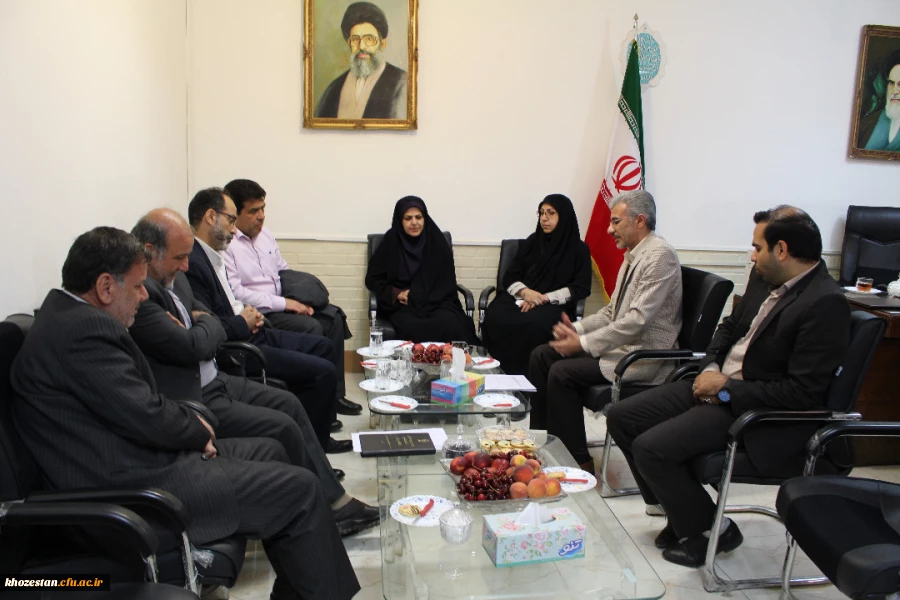 بازدید میدانی معاونت عمرانی استانداری ، مدیر کل آموزش و پرورش استان ، مدیر کل و مشاور امور بانوان استان ، سرپرست مدیریت امور پردیس های استان خوزستان از پردیس فاطمه الزهراء اهواز