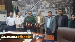 تفاهم نامه همکاری دانشگاه فرهنگیان استان خوزستان و بنیاد حفظ آثار و اارزش های دفاع مقدس خوزستان