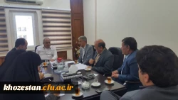بررسی مصوبات جلسه هماهنگی مسئولین ادارات آموزش و پرورش با دانشگاه فرهنگیان استان خوزستان