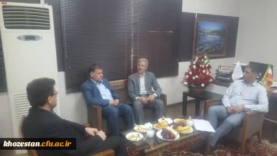 نشست سرپرست مدیریت امور پردیس های استان با مدیر کل میراث فرهنگی ، صنایع دستی و گردشگری استان خوزستان