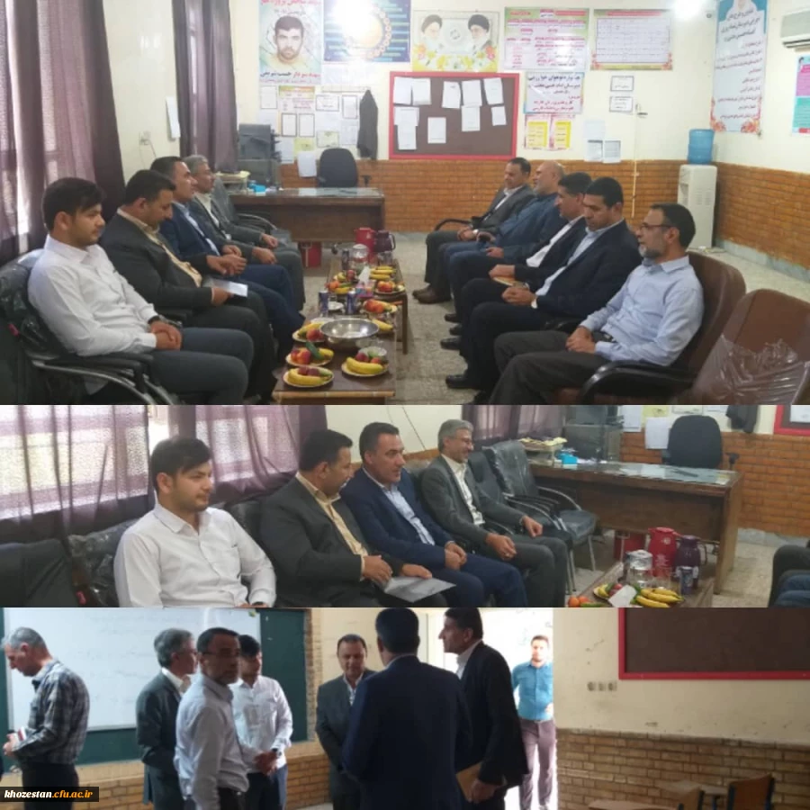 نشست هم اندیشی با محوریت شناسایی کمبود ها و تامین امکانات لازم جهت راه اندازی واحد تابعه دانشگاه فرهنگیان سوسنگرد