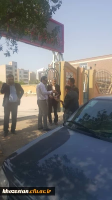 بازدید سرپرست دانشگاه فرهنگیان به همراه معاون اداره کل آموزش و پرورش و مدیر کل نوسازی مدارس استان خوزستان از بناهای جدید واگذار شده به دانشگاه
