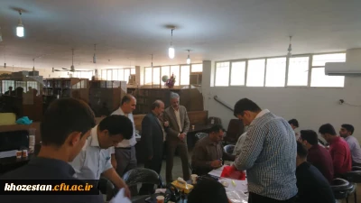 بازدیدسرپرست مدیریت امور پردیس های استان خوزستان و معاونت محترم اداره کل آموزش و پرورش استان از مراحل انجام مصاحبه داوطلبان ورود به دانشگاه فرهنگیان