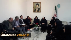 معارفه دکتر بابائی به عنوان معاونت توسعه منابع و امور دانشجویی پردیس فاطمه الزهرا اهواز