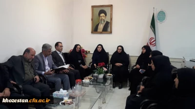 معارفه دکتر بابائی به عنوان معاونت توسعه منابع و امور دانشجویی پردیس فاطمه الزهرا اهواز