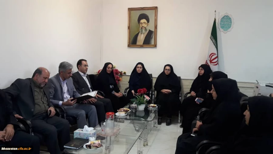 معارفه دکتر بابائی به عنوان معاونت توسعه منابع و امور دانشجویی پردیس فاطمه الزهرا اهواز