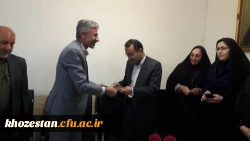 معارفه دکتر بابائی به عنوان معاونت توسعه منابع و امور دانشجویی پردیس فاطمه الزهرا اهواز