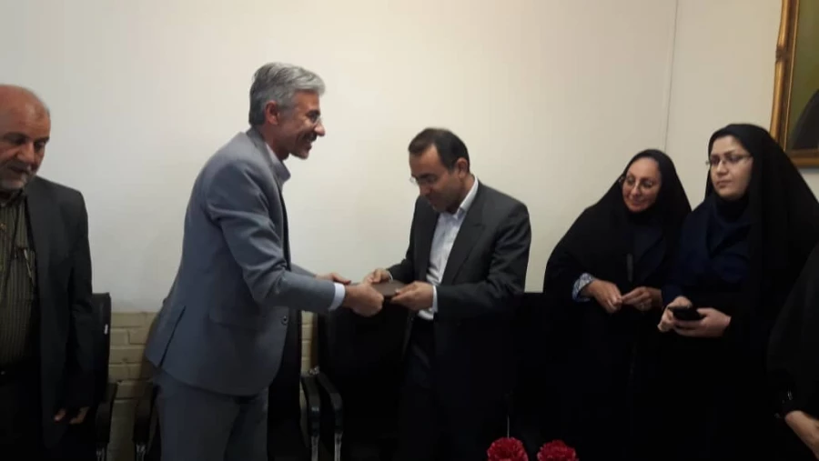 معارفه دکتر بابائی به عنوان معاونت توسعه منابع و امور دانشجویی پردیس فاطمه الزهرا اهواز