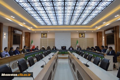 برگزاری جلسه هیأت امنای استانی دانشگاه فرهنگیان در استانداری خوزستان 