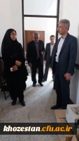 بازدید سرپرست مدیریت امور پردیس های استان خوزستان از پردیس فاطمه الزهرا (س) اهواز