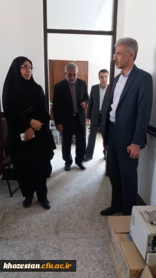 بازدید سرپرست مدیریت امور پردیس های استان خوزستان از پردیس فاطمه الزهرا (س) اهواز