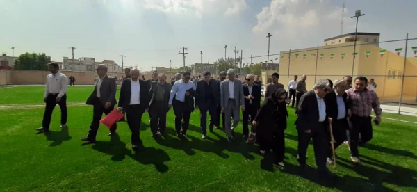 مراسم افتتاحیه مجتمع ورزشی خیر ساز سید هدایت الله جد بابایی واحد آموزش عالی امام جعفر صادق (ع) بهبهان با حضور ریاست محترم دانشگاه فرهنگیان