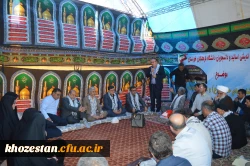بازدید رییس دانشگاه فرهنگیان کشور و هیأت همراه از موکب اربعین حسینی دانشگاه فرهنگیان خوزستان مستقر در مرز چذابه