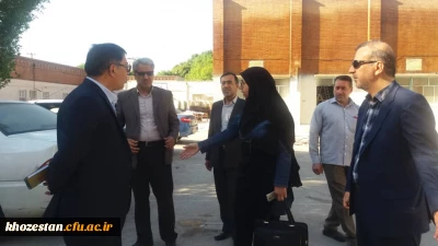 بازدید مدیر کل خدمات و رفاه دانشجویی ومعاونت دانشجویی دانشگاه فرهنگیان از پردیس فاطمه زهرا (س) اهواز 
