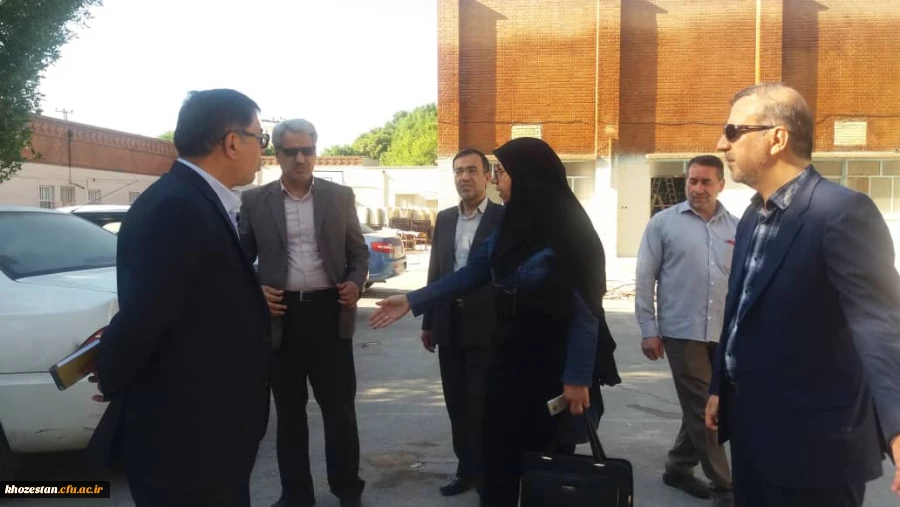 بازدید مدیر کل خدمات و رفاه دانشجویی و معاونت دانشجویی دانشگاه فرهنگیان از پردیس فاطمه زهرا (س)اهواز