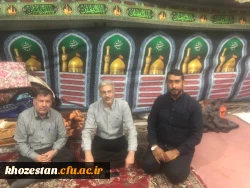 بازدید سرپرست مدیریت  امور پردیس های استان خوزستان از موکب الحسین (ع) دانشگاه فرهنگیان خوزستان در مرز چذابه 