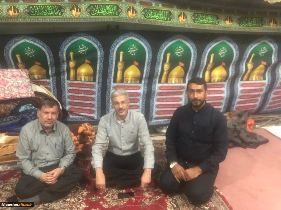 بازدید سرپرست مدیریت  امور پردیس های استان خوزستان از موکب الحسین (ع) دانشگاه فرهنگیان خوزستان در مرز چذابه 