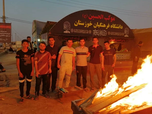 بازدید سرپرست مدیریت  امور پردیس های استان خوزستان از موکب الحسین (ع) دانشگاه فرهنگیان خوزستان در مرز چذابه 