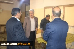 بازدید معاونت محترم دانشجویی  و مدیر کل حوزه دانشجویی دانشگاه فرهنگیان از پردیس رسول اکرم (ص) اهواز