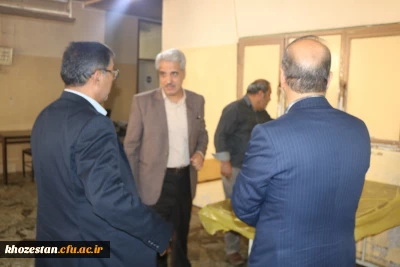 بازدید معاونت محترم دانشجویی و مدیر کل حوزه دانشجویی دانشگاه فرهنگیان از پردیس رسول اکرم (ص) اهواز 