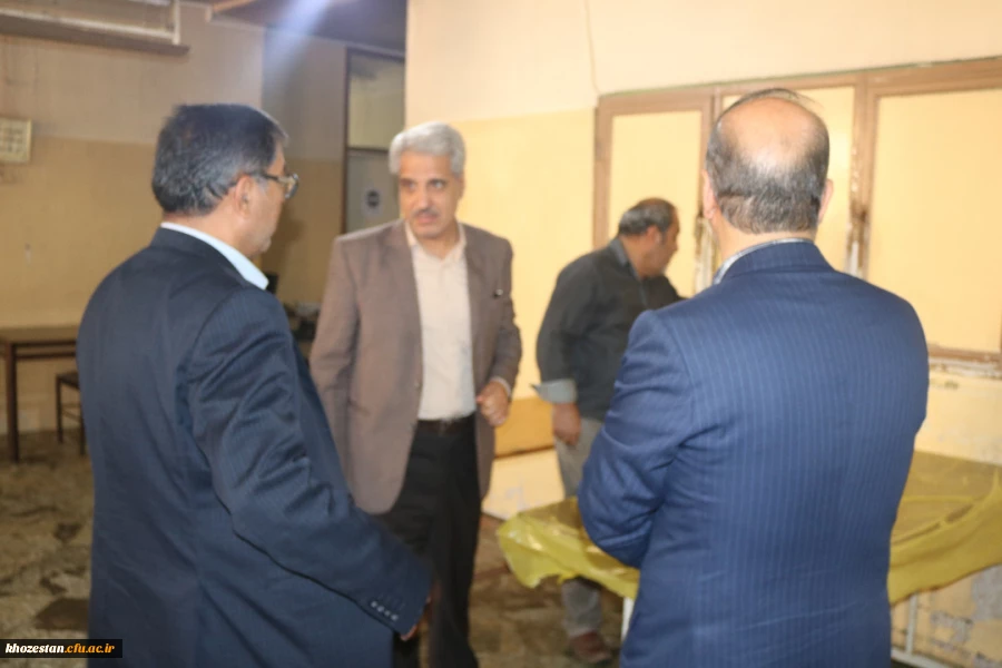 بازدید معاونت محترم دانشجویی  و مدیر کل حوزه دانشجویی دانشگاه فرهنگیان از پردیس رسول اکرم (ص) اهواز