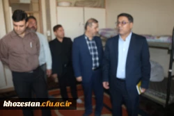بازدید معاونت محترم دانشجویی  و مدیر کل حوزه دانشجویی دانشگاه فرهنگیان از پردیس رسول اکرم (ص) اهواز