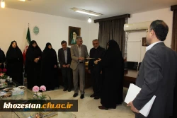 برگزاری جلسه معارفه معاونت آموزشی ، فرهنگی ، پژوهشی در پردیس فاطمه الزهرا (س) اهواز 