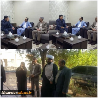 نشست صمیمی ریاست محترم دانشگاه فرهنگیان با سرپرست محترم اداره کل آموزش وپرورش استان خوزستان