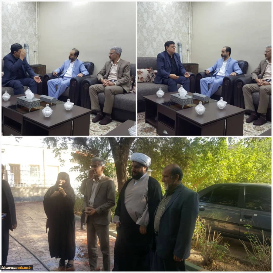 نشست صمیمی ریاست محترم دانشگاه فرهنگیان با سرپرست محترم اداره کل آموزش و پرورش استان خوزستان