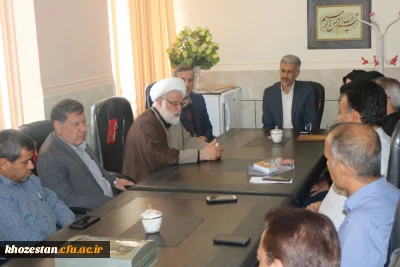 برگزاری جلسه معارفه معاونت توسعه منابع و امور دانشجویی پردیس حضرت رسول اکرم (ص) اهواز 